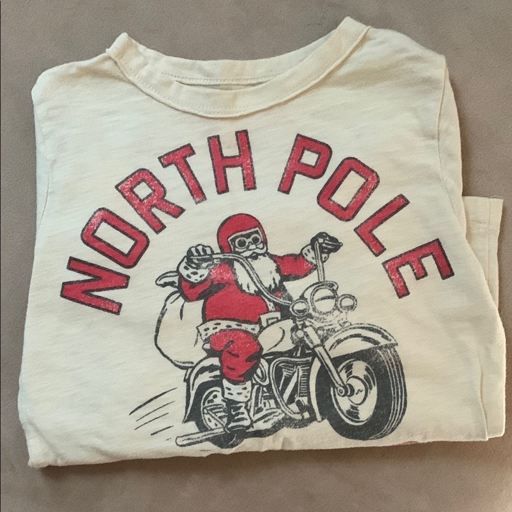 Crewcuts Santa motorcycle shirt